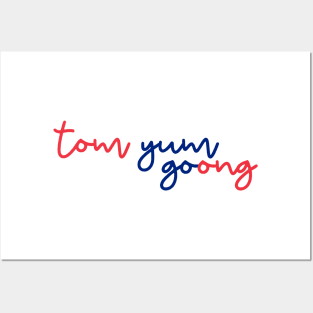 tom yum goong - Thai red and blue - Flag color Posters and Art